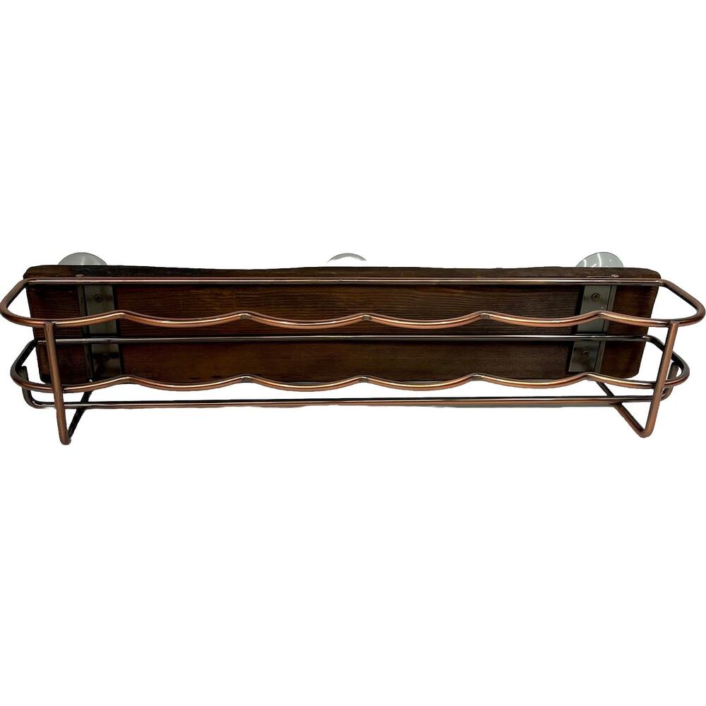 Sierra Nevada Beer Bottle Floating Bar Shelf Rack Wood Copper Window Mounted - Picture 3 of 11